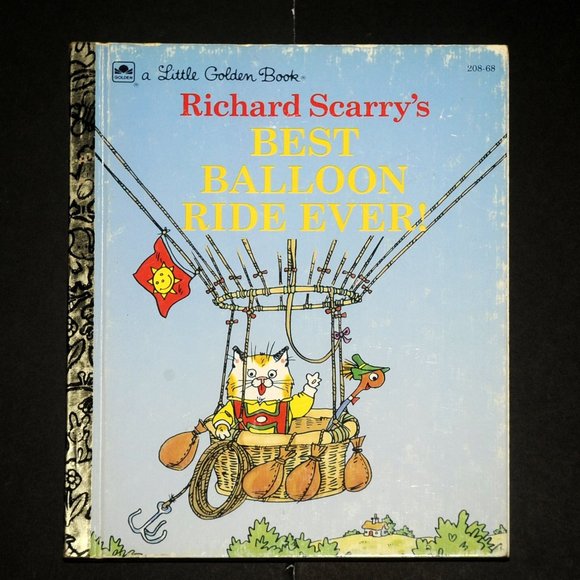 Vintage Little Golden Book Richard Scarry 'Best Balloon Ride Ever!' 1994 - Picture 11 of 11